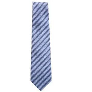 KENNETH COLE Gray-Silver-Gold Silk Tie